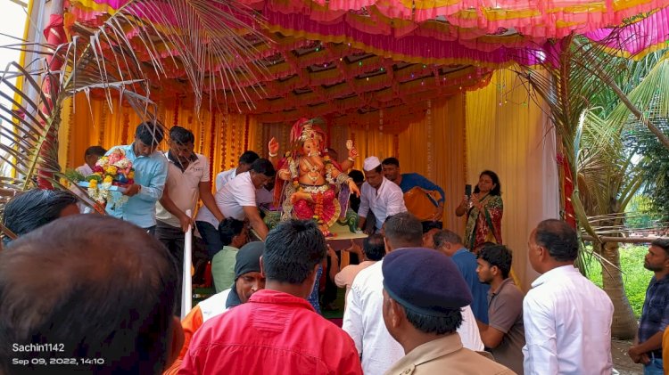 *खर्डी येथील सिताराम महाराज सा.कारखाना कार्यस्थळावरील  गणपती विसर्जनाची मिरवणूक थाटामाटात संपन्न.*