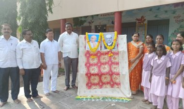 कर्मवीर बाबासाहेब पाटील विद्यालयात महात्मा गांधी व लालबहादूर शास्त्री जयंती साजरी..