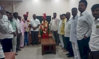 रांजणी ग्रामपंचायत  नुतन सरपंच सौ. रेश्माताई बंडू शिंदे - पाटील यांचा आमदार समाधान आवताडे यांच्या हस्ते सत्कार