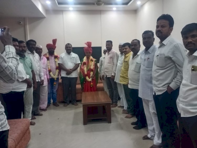 रांजणी ग्रामपंचायत  नुतन सरपंच सौ. रेश्माताई बंडू शिंदे - पाटील यांचा आमदार समाधान आवताडे यांच्या हस्ते सत्कार