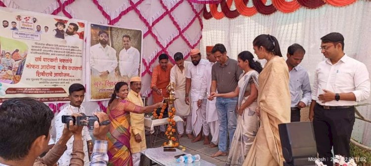 मुख्यमंत्री एकनाथजी शिंदे,खासदार डॉ.श्रीकांत शिंदे,कु.रुद्रांश शिंदे यांच्या वाढदिवसांनिमित्त पंढरपूरात आरोग्य शिबिराचे आयोजन