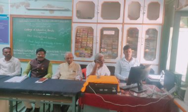 बार्शीच्या शिक्षणशास्त्र महाविद्यालयात राष्ट्रीय वेबिनारचे यशस्वी आयोजन :- प्राचार्य एस एस गोरे