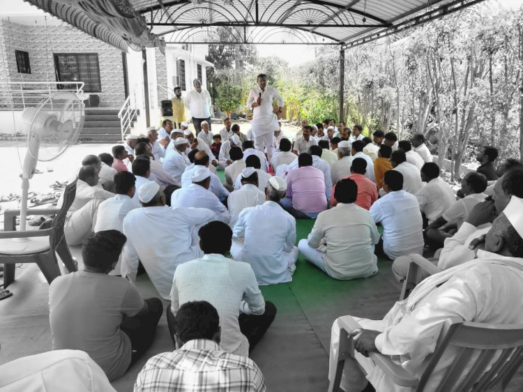 वसंतराव काळे साखर कारखान्याचे निवडणूकी निमित्त - कल्याणराव काळे यांच्या मदतीला ; समाधान काळे गाव भेटीच्या मैदानात- गादेगाव मधून सुरुवात.