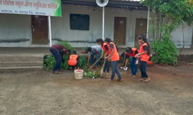 गादेगावच्या शिवरत्न पब्लिक स्कूल अँड ज्युनिअर कॉलेज मध्ये स्वच्छता दिनाचे आयोजन