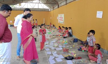 श्री माताजी निर्मलादेवी प्राथमिक प्रशालेत   'माझा खजिना माझा संग्रह ' अभिनव उपक्रम.