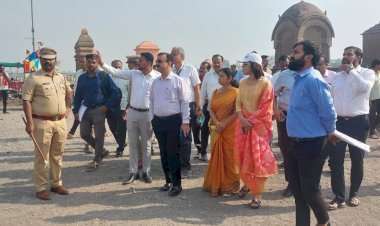 विभागीय आयुक्त चंद्रकांत पुलकुंडवार यांनी केली पंढरपूर विविध विकास कामांची पाहणी