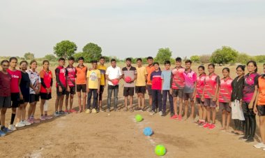 गादेगाव येथील शिवरत्न ज्युनिअर कॉलेज येथे राज्यस्तरीय डॉजबॉल स्पर्धा प्रशिक्षण शिबीर उत्साहाने सुरुवात