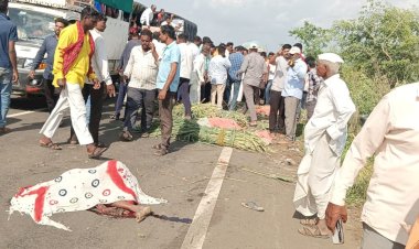 पंढरपूर- कराड रोडवर कटफळ येथे भीषण अपघात; 5 महिला जागीच ठार, 3 गंभीर जखमी,  मयताच्या वारसांना  आमदार शहाजी पाटील यांचे कडून प्रत्येकी 50 हजार रुपये जाहीर