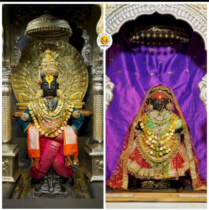 श्री विठ्ठल रुक्मिणी मंदिरात नवरात्र महोत्सव:   श्री विठ्ठलास अलंकार, रूक्मिणी मातेस पारंपारिक लमाणी पोषाखासह अलंकार परिधान,  पारंपारिक कार्यक्रमांसह महिला भजनी मंडळाच्या भजन सेवेने मंदिरात भक्तीमय वातावरण,