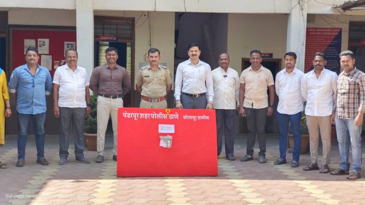 पंढरपुर शहर पोलीस ठाणे गुन्हे प्रकटीकरण शाखेची दमदार कामगीरी  पंढरपुर शहरामध्ये कंबरेला पिस्तूल लावुन फिरणाऱ्यास घेतले ताब्यात.