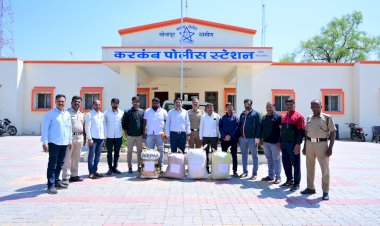 जळोलीत शेतकऱ्याकडून ५,६५ ,६४०किंमतीचा गांजा जप्त   साठवणुकदार यांचेवर करकंब पोलीसांची कारवाई