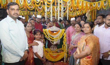 श्री विठ्ठल - रूक्मिणी मंदिरात रामनवमी जन्मोत्सव उत्साहात साजरा,  कार्यकारी अधिकारी  राजेंद्र शेळके.