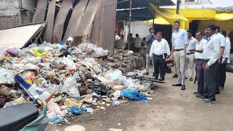 आषाढी यात्रा सोहळ्यनंतर जिल्हाधिकारी यांनी केली शहरातील विविध ठिकाणची पाहणी...