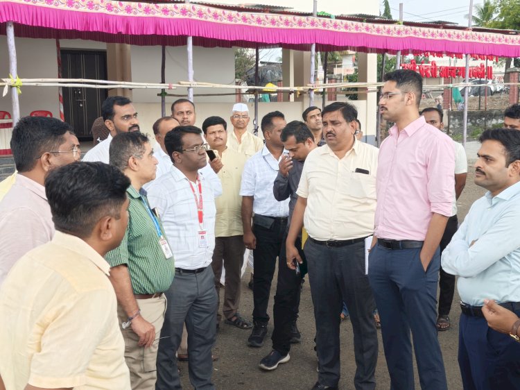 पंढरपूर कार्तिकी यात्रा सोहळा.... भक्ती सागर, वाळवंट,पत्रा शेडची जिल्हाधिकारी कुमार आशीर्वाद यांच्याकडून पाहणी