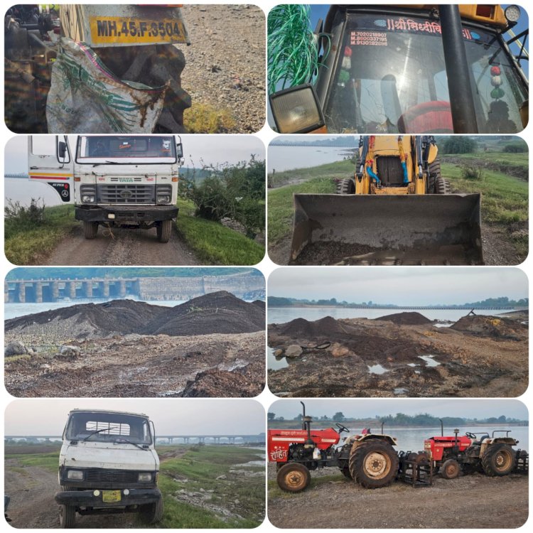 पंढरपूरात अवैध वाळू उपसा, वाहतूक करणाऱ्यांविरुध्द पोलीस प्रशासनाची कारवाई - उपविभागीय पोलीस अधिकारी प्रशांत डगळे,  ◼️ पोलीस प्रशासनाची तालुक्यात दोन ठिकाणी कारवाई,  ◼️  गुरसाळे व शेळवे येथील कारवाईत 1 कोटी 25 लाख 88 हजार रुपयांचा मुद्देमाल जप्त